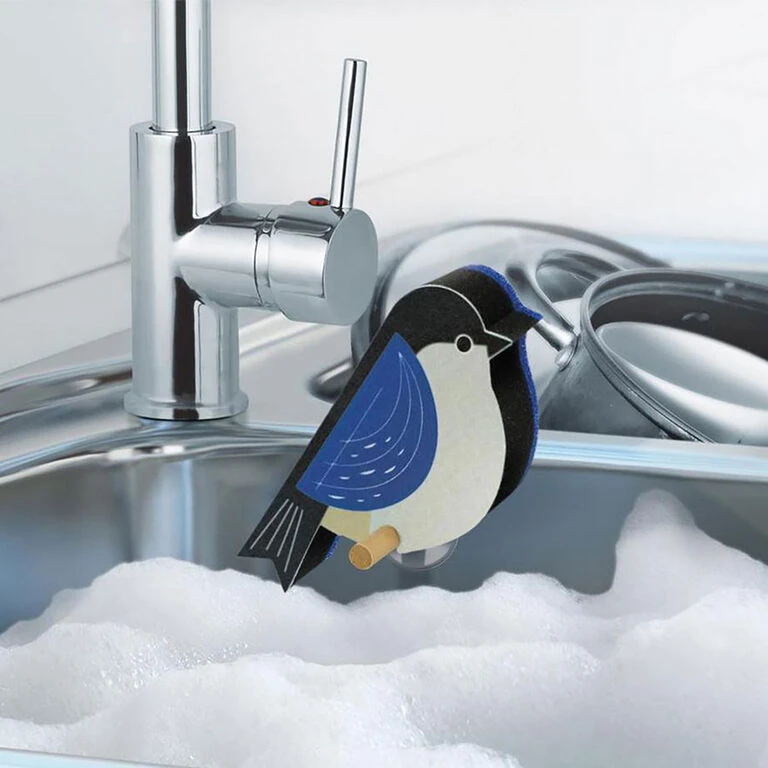 Fred Perched Bird Sponges, Set Of 4 - Image 2