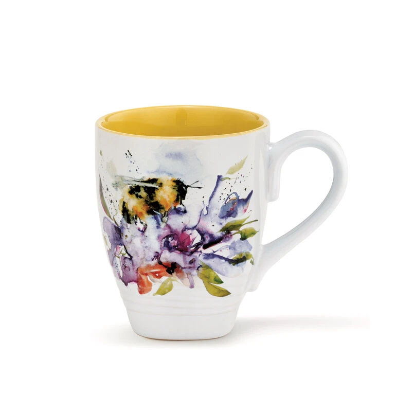 Demdaco Nectar Bumblebee Mug, 16 Oz.