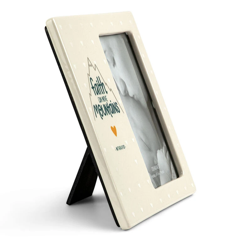 Demdaco Faith Can Move Mountains Picture Frame, 4x6 - Image 2