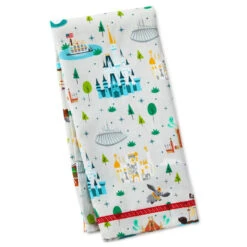 Hallmark Walt Disney World 50th Anniversary Park Attractions Tea Towel