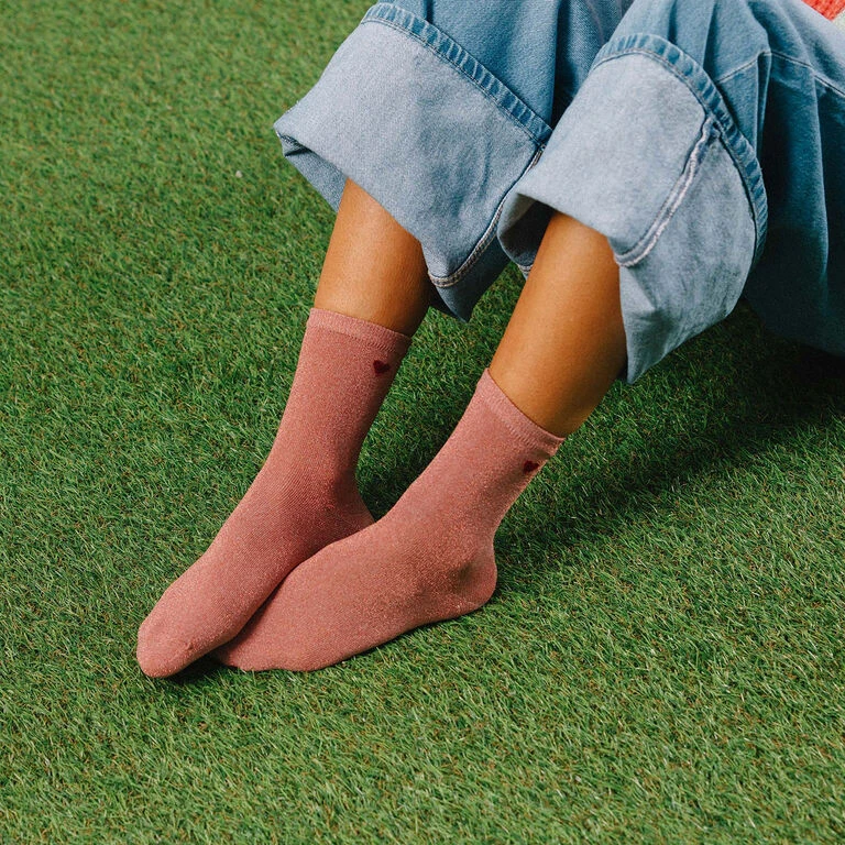 Doiy Eat My Socks Love Me Pink Valentine's Day Socks With Hearts - Image 3