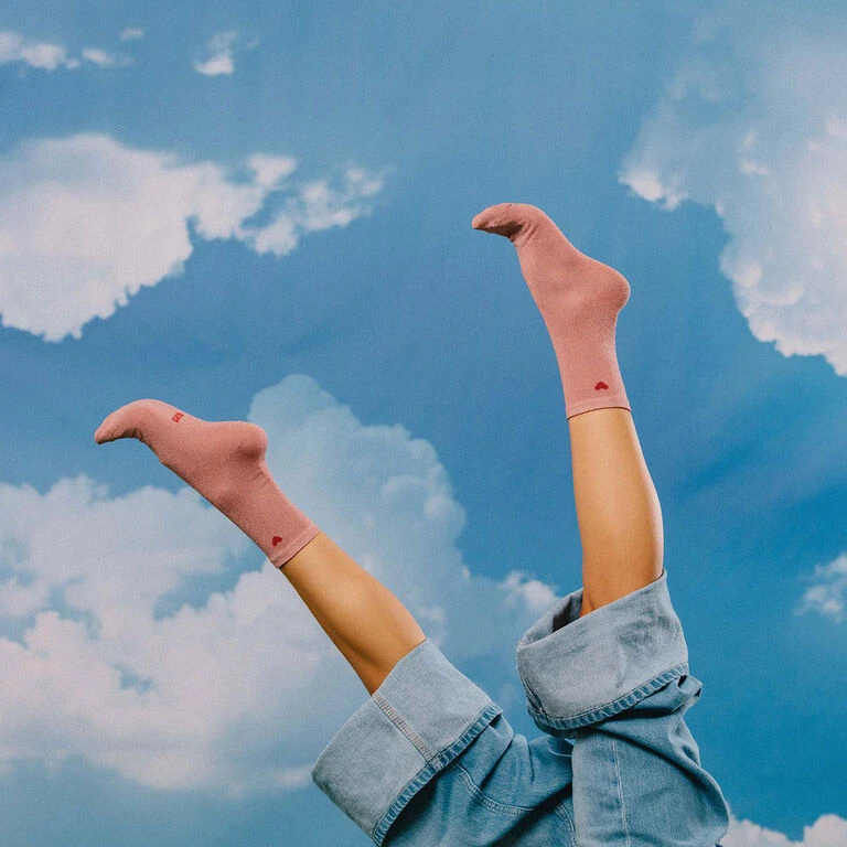 Doiy Eat My Socks Love Me Pink Valentine's Day Socks With Hearts - Image 4