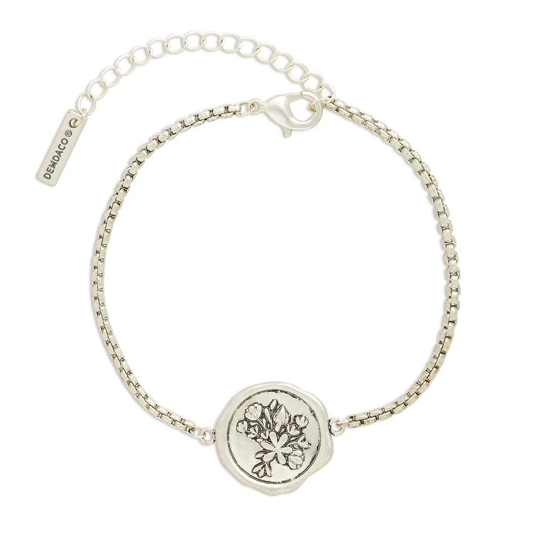 Demdaco Floral Charm Dear You Mom Bracelet
