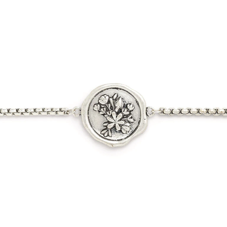 Demdaco Floral Charm Dear You Mom Bracelet - Image 2