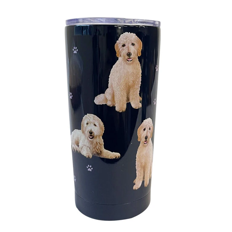 E&S Pets Goldendoodle Stainless Steel Tumbler, 20 Oz.