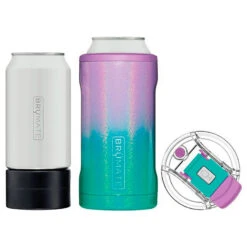 BruMate Glitter Mermaid Stainless Steel 3-in-1 Can Cooler, 12/16 Oz.