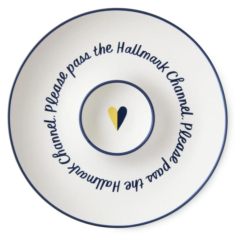 Hallmark Channel Chip And Dip Plate