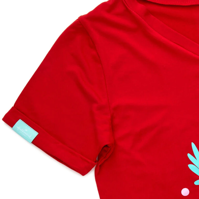 Hallmark Channel Only Awake Oversized Women's Red Sleep Shirt, Small/Medium - Image 3