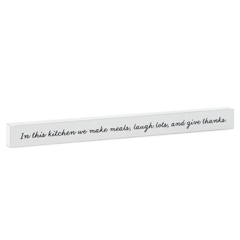 Hallmark In This Kitchen Wood Quote Sign, 23.5x2