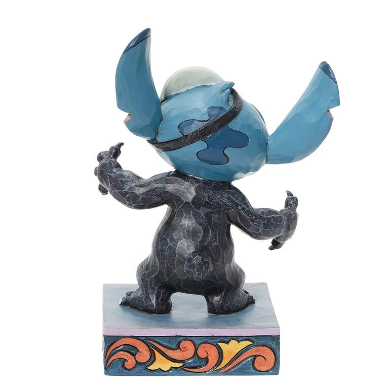 Enesco Jim Shore Disney Stitch Glow-in-the-Dark Skeleton Figurine, 6.38" - Image 2