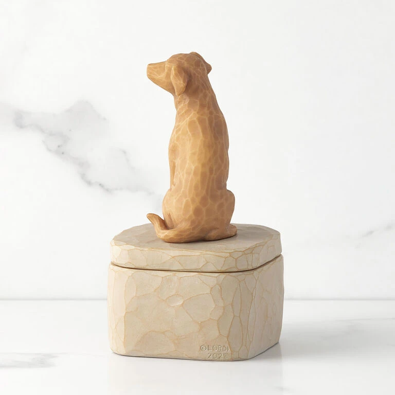 Willow Tree Light Brown Dog Figurine Keepsake Box - Image 3