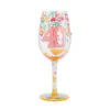 Lolita Happy 40th Birthday Handpainted Wine Glass, 15 Oz.