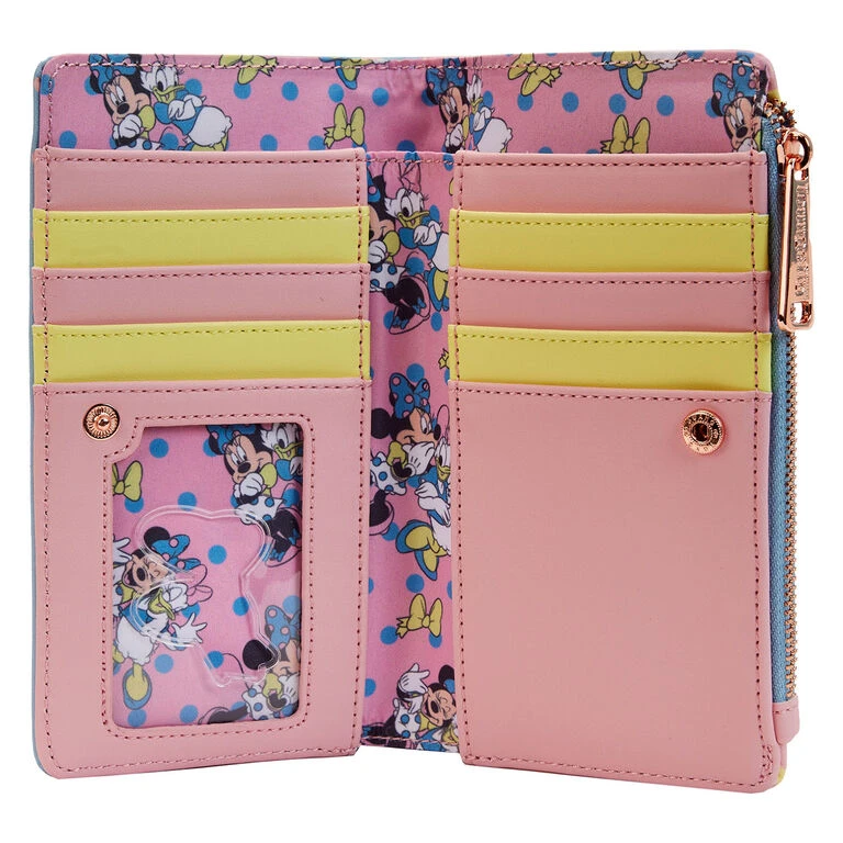 Loungefly Minnie Pastel Color Block Dots Wallet - Image 4