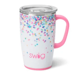 Swig Confetti Stainless Steel Travel Mug, 18 Oz.