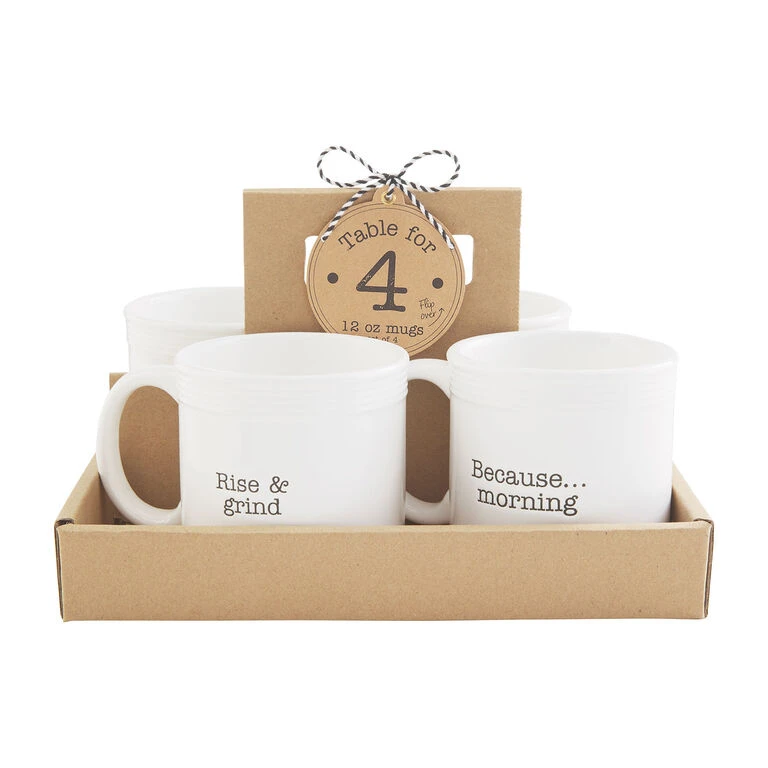 Mud Pie Funny Mugs, Set Of 4 - Image 2