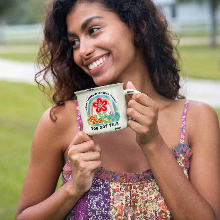 Natural Life Grow Through Ceramic Camp Mug, 16 Oz. - Image 2