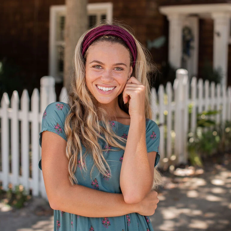 Natural Life Wine Corduroy Boho Bandeau - Image 3