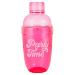 Pink Party Time Cocktail Shaker And Accessories Set