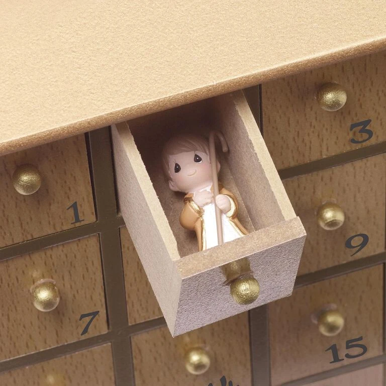 Precious Moments Nativity Figurines Advent Calendar, 26-Piece Set - Image 4