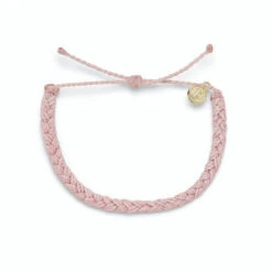 Pura Vida Baby Pink Braided Bracelet