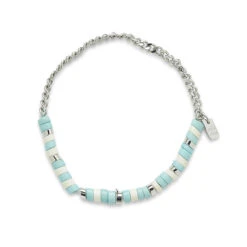 Pura Vida Sealife Beaded Silver Stretch Bracelet