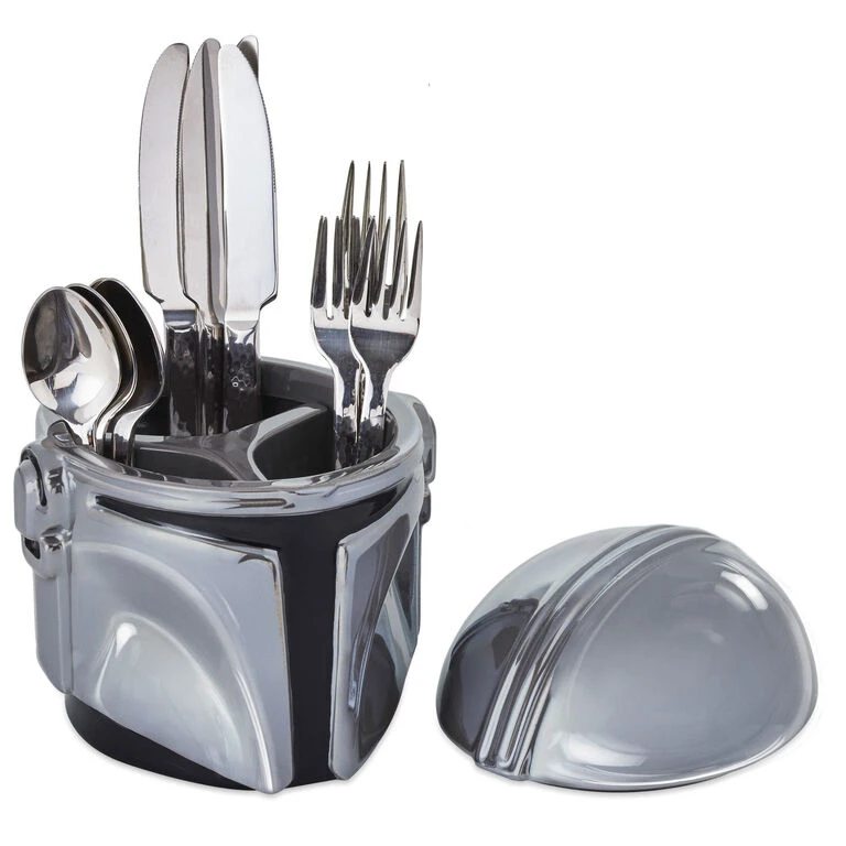 Hallmark Star Wars: The Mandalorian™ Helmet Sculpted Ceramic Caddy - Image 2