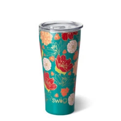 Swig Fire Poppy Stainless Steel Tumbler, 32 Oz.