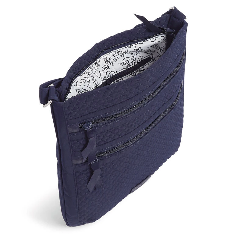 Vera Bradley Triple Zip Hipster In Classic Navy Microfiber - Image 3