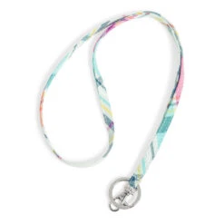 Vera Bradley Lanyard In Pastel Plaid