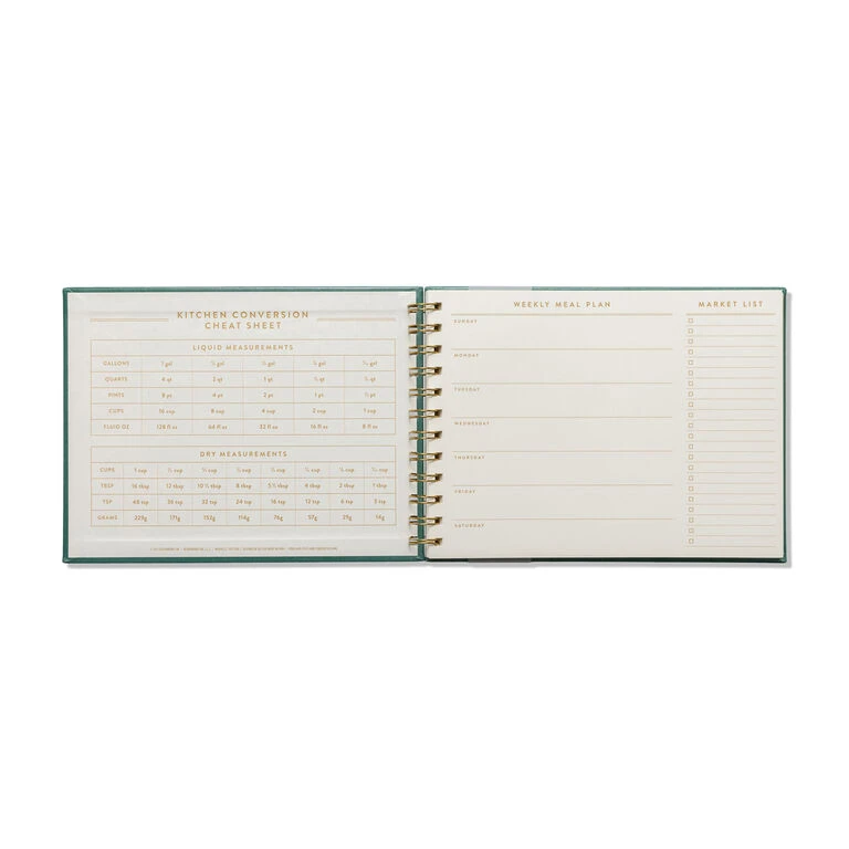 DesignWorks Ink Teal Meal Planner With Grocery Checklists - Image 2