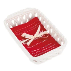 Demdaco Christmas Bread Basket And Tea Towel, Set Of 2