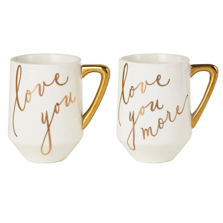 Hallmark Love You And Love You More Mugs, Set Of 2